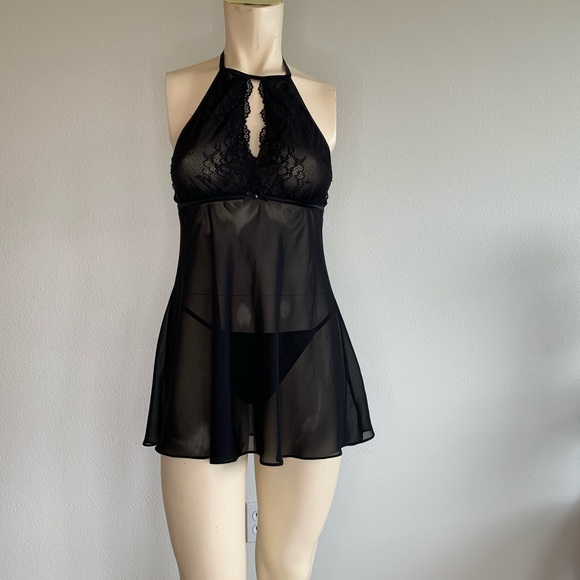 Linea Donatella Other - 5/$22 Choker neck sexy chemise and panties set